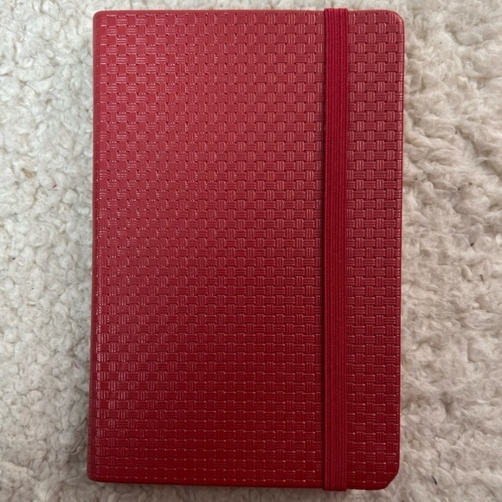 ☀️2/$14☀️C.R. Gibson/Markings Red Lined Page Journal Notebook